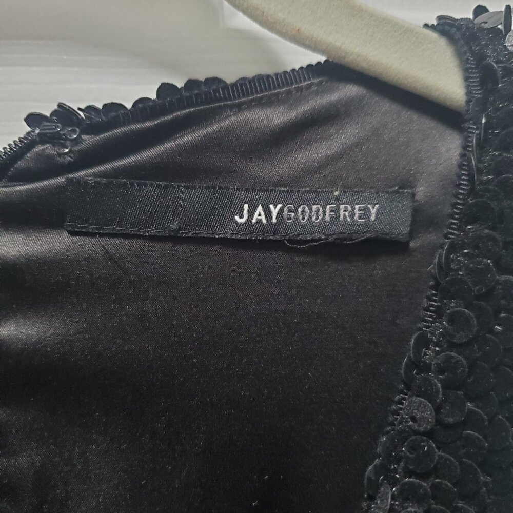 JAYGODFREY Black Velvet Sequin Dress | 2 - Picture 4 of 6